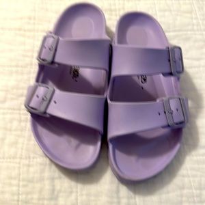 Birkenstock Arizona EVA women’s Lavender  Water Friendly Sandals sz 38